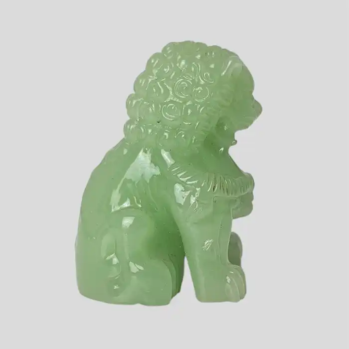 Fu Hund, Figur, Jade-Imitation, Glas