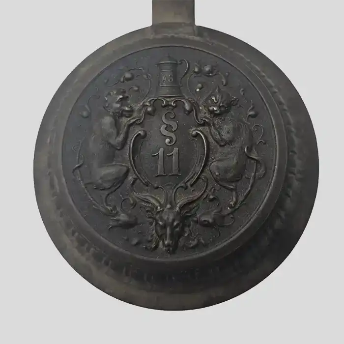 Deckel für Bierkrug, Zinn, schöne Ornamente 