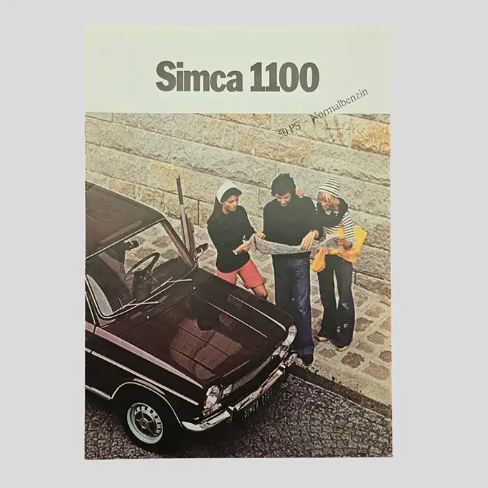 Simca 1100, Autoprospekt, um 1975