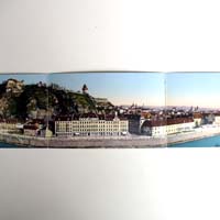 Panoramakarte, Graz mit Schlossberg