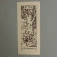 Exlibris, Hunde- u. Katzenmotiv, G. Otto, 1908