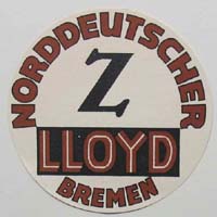 Norddeutscher Lloyd Bremen, Schifffahrtslinie, Label