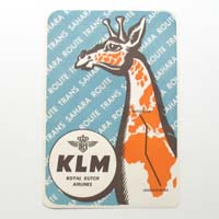 KLM - Royal Dutch Airlines, Holland, Label