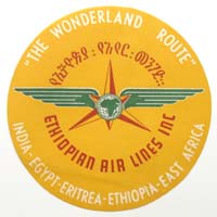 Ethiopian Air Lines Inc, Fluglinie, Label