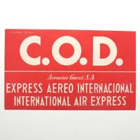 C.O.D. Express Aero Internacional, Labal