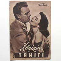 Königin von Tahiti, Filmprogramm, 1955