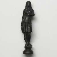 Jeanne d'Arc, kleine Bronze-Figur