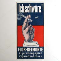 Flor-Belmonte, Zigarettenpapier, Kassazettel