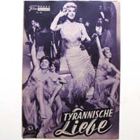 Tyrannische Liebe, Doris Day, Filmprogramm