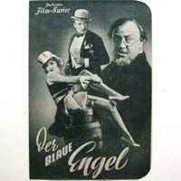 Der blaue Engel, Marlene Dietrich, Filmprogramm