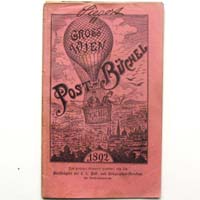 Postbüchel für das Jahr 1892, Heißluft-Ballon