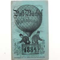 Postbüchel für das Jahr 1884, Heißluft-Ballon