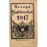 Postbüchel aus dem Jahr 1917, Kriegspostbüchel