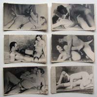 Konvolut mit alten Erotikfotos, 6 Stück