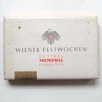 Zigarettenschachtel, Memphis, Wiener Festwochen, 1958
