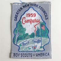 Pfadfinder-Stofflabel, Boy Scouts of America, 1959