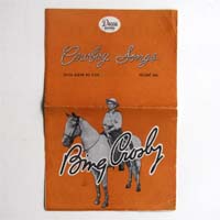 Werbeprospekt, Bing Crosby, Cowboy Songs