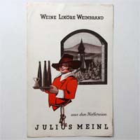 Kellereien Julius Meinl, alte Preisliste, c. 1930