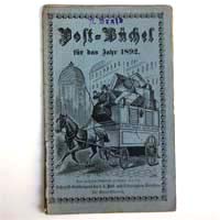 Postbüchel für das Jahr 1892