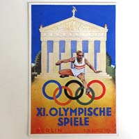 Olympische Spiel Berlin, AK, Sonderstempel, 1936