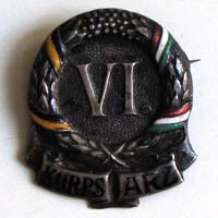 Kappenabzeichen des VI. Korps ARZ