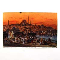 Konstantinopel, Galatabrücke, alte Ansichtskarte