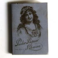 Libussa, altes Puder Papier, um 1910