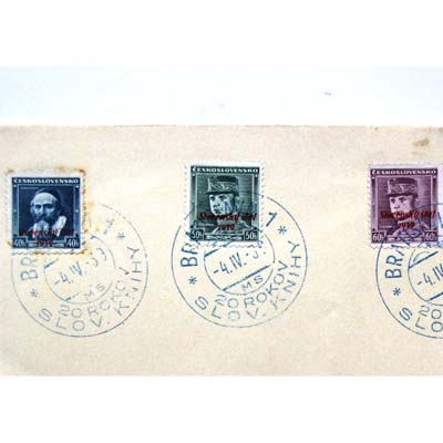 Briefmarken, Tschechoslowakei, 1939