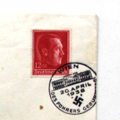 Briefmarke, Dt. Reich, Sonderstempel 20.4.1938