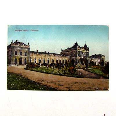Szombathely, Bahnhof, alte Ansichtskarte