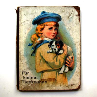 Für kleine Tierfreunde, sehr altes Papp-Bilderbuch