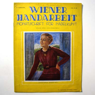 Wiener Handarbeit, Nr. 98, 1934, Schnittmusterbogen