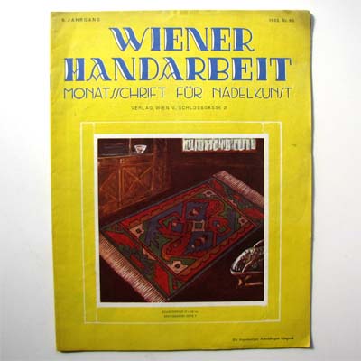 Wiener Handarbeit, Nr. 85, 1933, Schnittmusterbogen