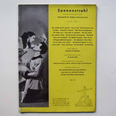 Sonnenstrahl, Erotikmagazin, Heft 22 / 1952