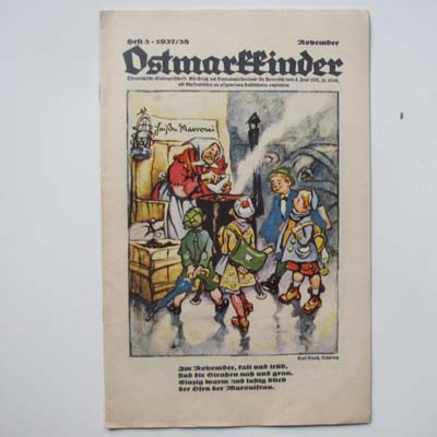 Ostmarkkinder, Kinderzeitschrift, Heft 3- 1937/38