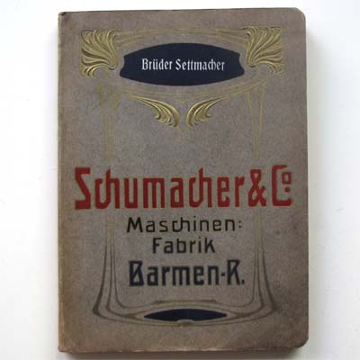 Schumacher & Co, Maschinenfabrik, Katalog, um 1910