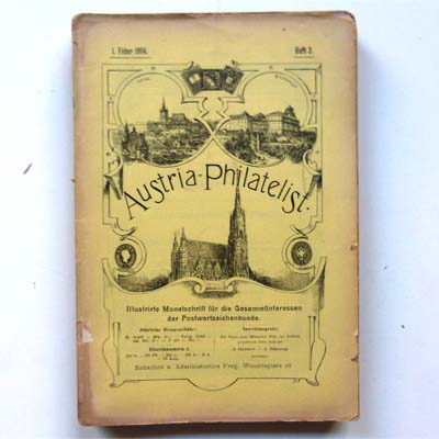 Austria Philatelist, Briefmarkenzeitschrift, 1894