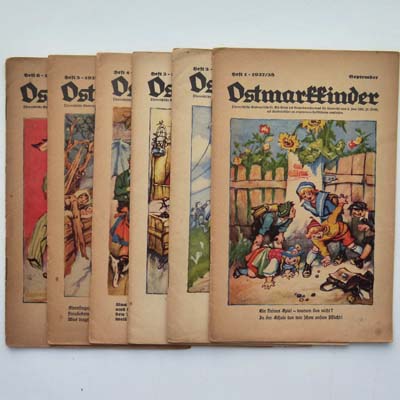 Ostmarkkinder, Kinderzeitschrift, 34 Hefte, 1934-1938