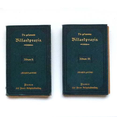 Die gesammte Billardpraxis, 2 Bände, 60 Tafeln