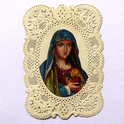Maria, Herz Mariä, Heiligenbildchen