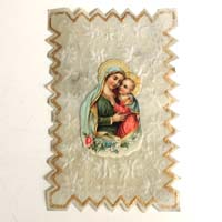 Maria mit Jesukind, Heiligen- / Andachtsbildchen