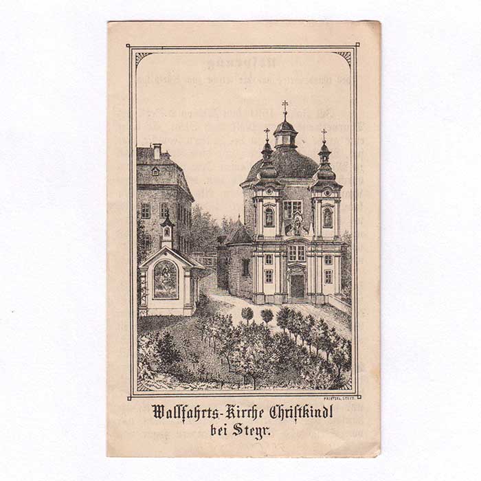 Wallfahrtskirche Chriftkindl Steyr - Wallfahrtsbildchen