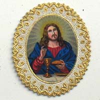 Jesus mit Kelch, Heiligen- / Andachtsbildchen