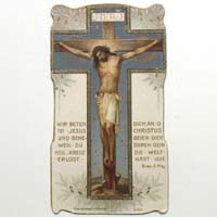 Jesus am Kreuz, Heiligen- / Andachtsbildchen